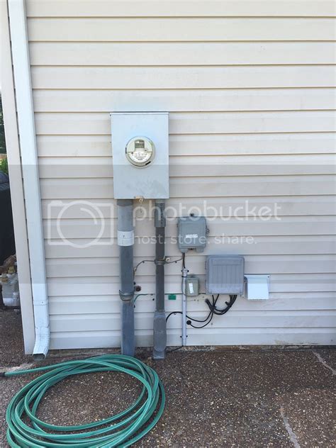 electric meter box coming off wall pictures|fed meter base falling off house.